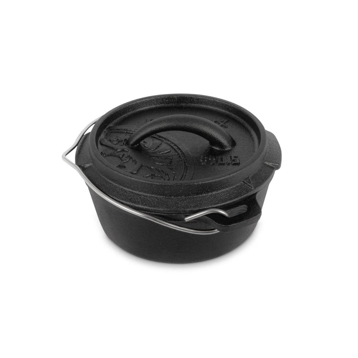 CAST IRON DUTCH OVEN WITH FLAT BASE